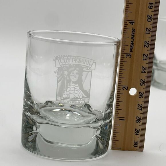 Set of 4 CUTTY SARK One Size Clear Scots Cocktail Whiskey Glasses High Ball NWOT - Picture 7 of 10